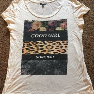 Express size large tshirt Good girl gone bad Bling